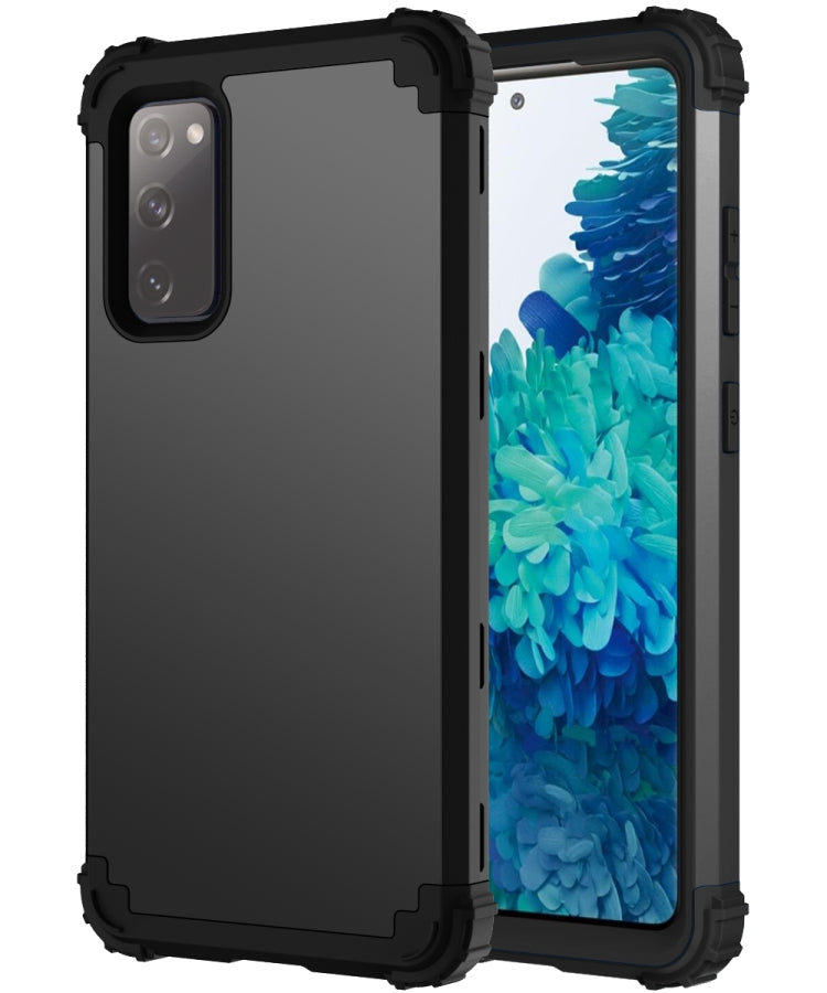 PC + Silicone Three-piece Shockproof Protection Case