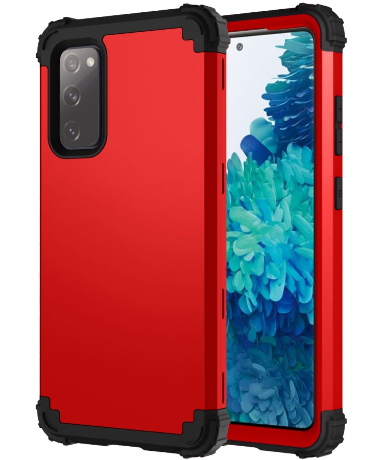 PC + Silicone Three-piece Shockproof Protection Case