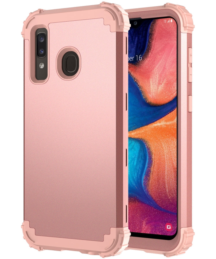 PC + Silicone Three-piece Shockproof Protection Case