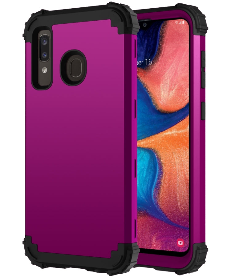 PC + Silicone Three-piece Shockproof Protection Case