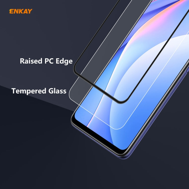 2PCS ENKAY Hat-Prince Anti-drop Full Glue Tempered Glass Full Screen Film Anti-fall Protector