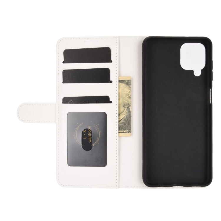 For Samsung Galaxy A12 R64 Texture Single Horizontal Flip Protective Case with Holder & Card Slots & Wallet& Photo Frame