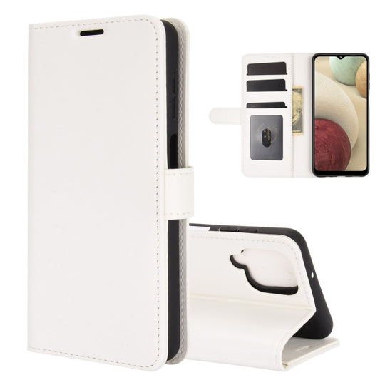 For Samsung Galaxy A12 R64 Texture Single Horizontal Flip Protective Case with Holder & Card Slots & Wallet& Photo Frame