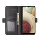 For Samsung Galaxy A12 Dual-side Magnetic Buckle Horizontal Flip Leather Case with Holder & Card Slots & Wallet