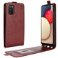 For Samsung Galaxy A02s R64 Texture Single Vertical Flip Leather Protective Case with Card Slots & Photo Frame