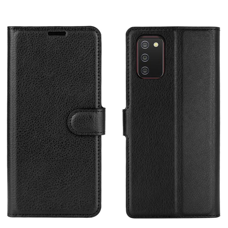 For Samsung Galaxy A02s Litchi Texture Horizontal Flip Protective Case with Holder & Card Slots & Wallet