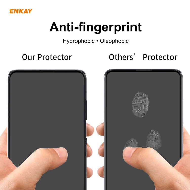 For Samsung Galaxy S30+ ENKAY Hat-Prince Full Glue 0.26mm 9H 2.5D Tempered Glass Full Coverage Film Support Fingerprint Unlock
