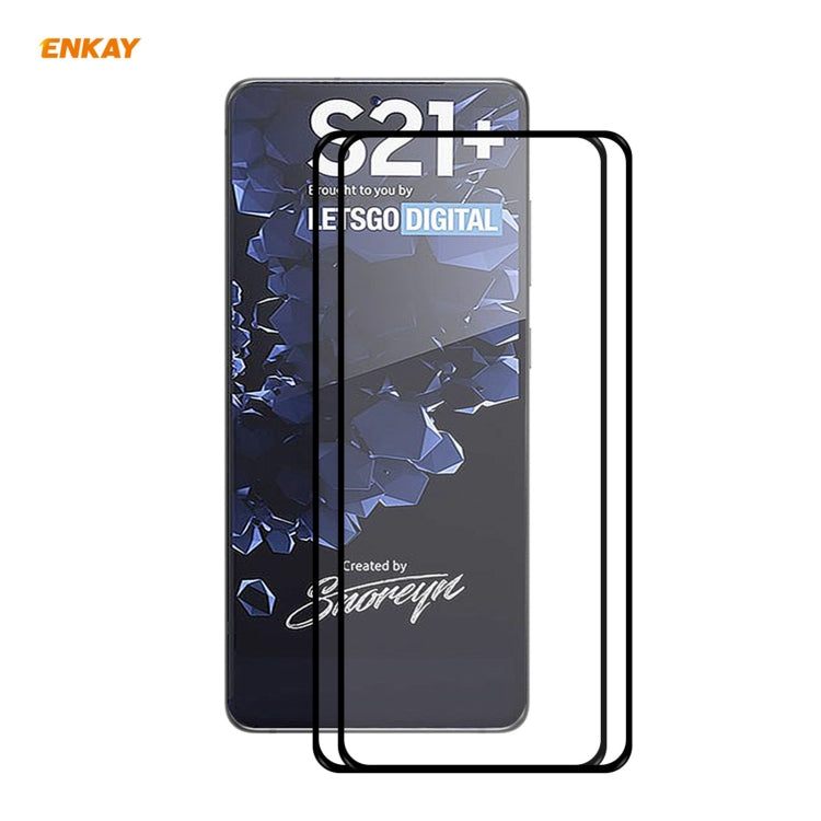 For Samsung Galaxy S30+ ENKAY Hat-Prince Full Glue 0.26mm 9H 2.5D Tempered Glass Full Coverage Film Support Fingerprint Unlock