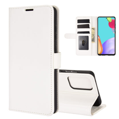 For Samsung Galaxy A52 5G  R64 Texture Single Horizontal Flip Protective Case with Holder & Card Slots & Wallet& Photo Frame