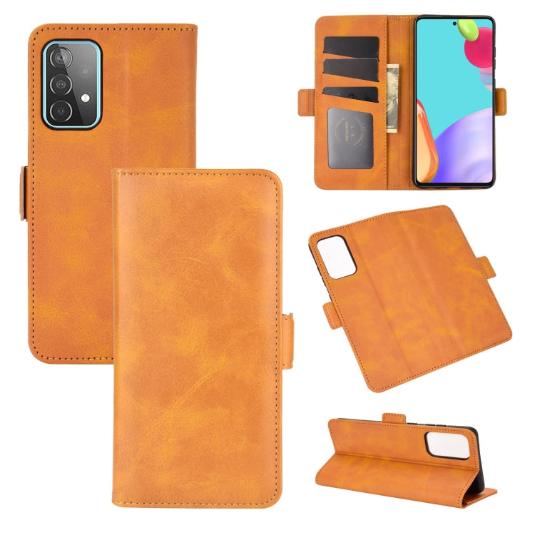 For Samsung Galaxy A52 5G  Dual-side Magnetic Buckle Horizontal Flip Leather Case with Holder & Card Slots & Wallet