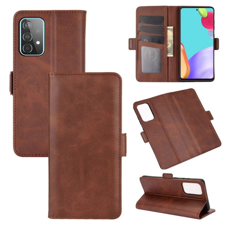 For Samsung Galaxy A52 5G  Dual-side Magnetic Buckle Horizontal Flip Leather Case with Holder & Card Slots & Wallet