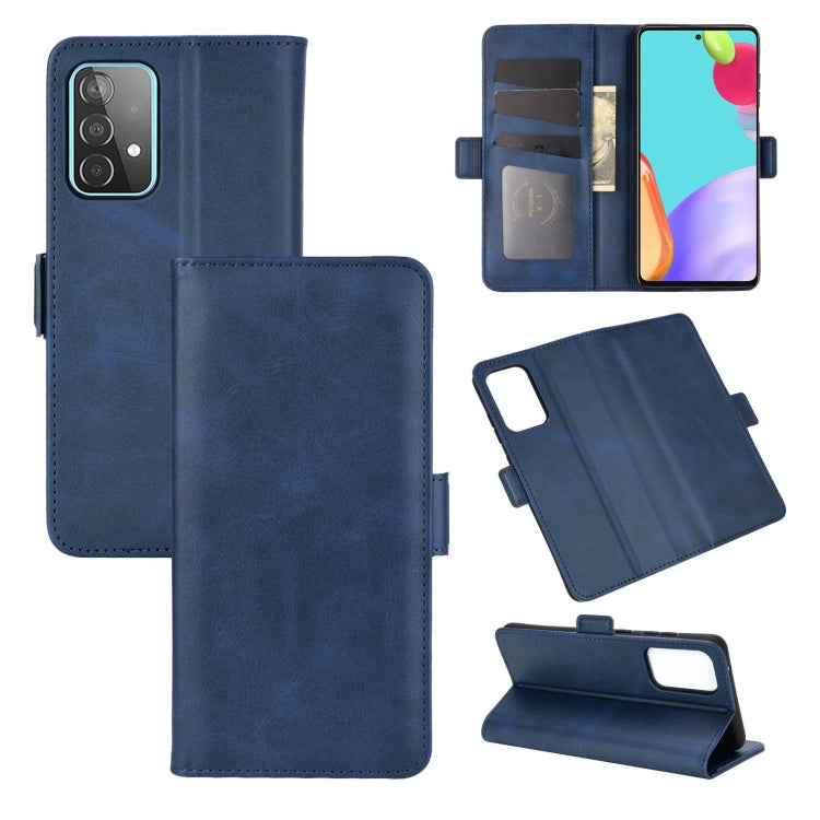 For Samsung Galaxy A52 5G  Dual-side Magnetic Buckle Horizontal Flip Leather Case with Holder & Card Slots & Wallet