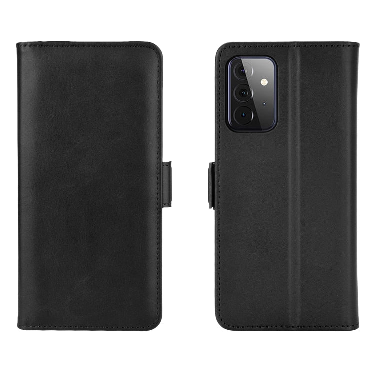 For Samsung Galaxy A72 5G Dual-side Magnetic Buckle Horizontal Flip Leather Case with Holder & Card Slots & Wallet