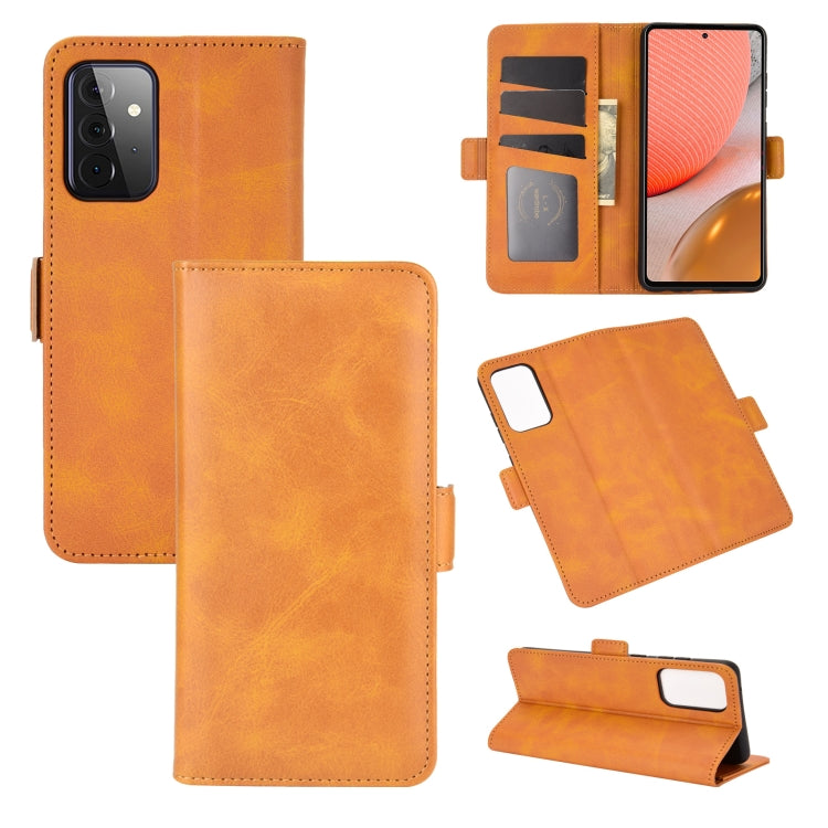 For Samsung Galaxy A72 5G Dual-side Magnetic Buckle Horizontal Flip Leather Case with Holder & Card Slots & Wallet