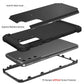 PC+ Silicone Three-piece Anti-drop Mobile Phone Protective Back Cover