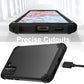 PC+ Silicone Three-piece Anti-drop Mobile Phone Protective Back Cover