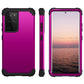 PC+ Silicone Three-piece Anti-drop Mobile Phone Protective Back Cover
