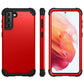 PC+ Silicone Three-piece Anti-drop Mobile Phone Protective Back Cover