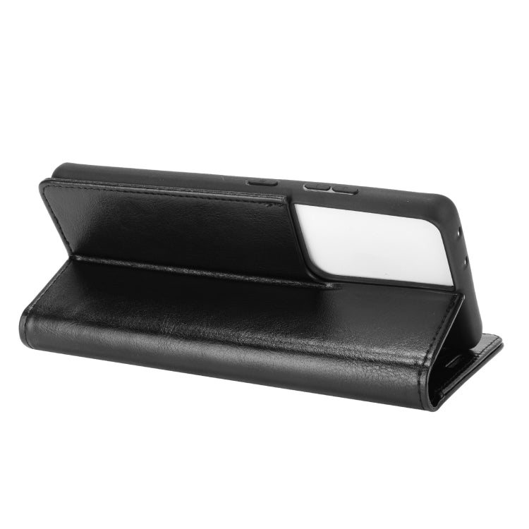 For Samsung Galaxy S21 Ultra R64 Texture Single Horizontal Flip Protective Case with Holder & Card Slots & Wallet& Photo Frame