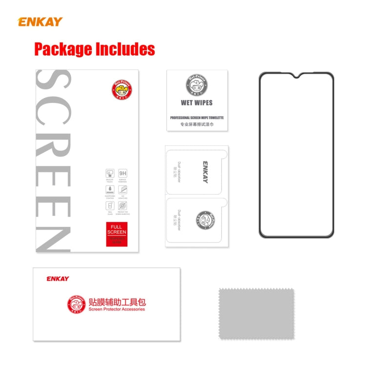 ENKAY Hat-Prince Anti-drop Full Glue Tempered Glass Full Screen Film Anti-fall Protector