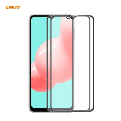 2 PCS ENKAY Hat-Prince Anti-drop Full Glue Tempered Glass Full Screen Film Anti-fall Protector