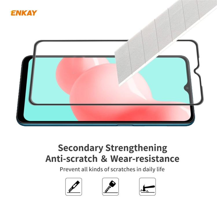 2 PCS ENKAY Hat-Prince Anti-drop Full Glue Tempered Glass Full Screen Film Anti-fall Protector