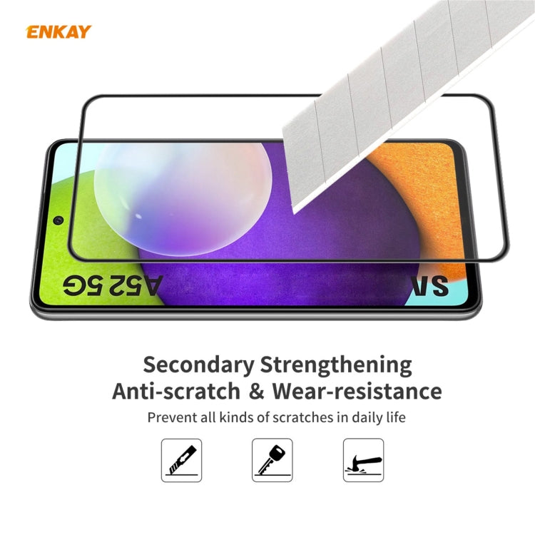 5 PCS ENKAY Hat-Prince Anti-drop Full Glue Tempered Glass Full Screen Film Anti-fall Protector