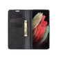 For Samsung Galaxy S21 Ultra 5G Retro-skin Business Magnetic Suction Leather Case with Holder & Card Slots & Wallet