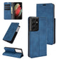 For Samsung Galaxy S21 Ultra 5G Retro-skin Business Magnetic Suction Leather Case with Holder & Card Slots & Wallet