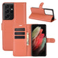 For Samsung Galaxy S21 Ultra 5G Litchi Texture Horizontal Flip Protective Case with Holder & Card Slots & Wallet