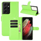 For Samsung Galaxy S21 Ultra 5G Litchi Texture Horizontal Flip Protective Case with Holder & Card Slots & Wallet