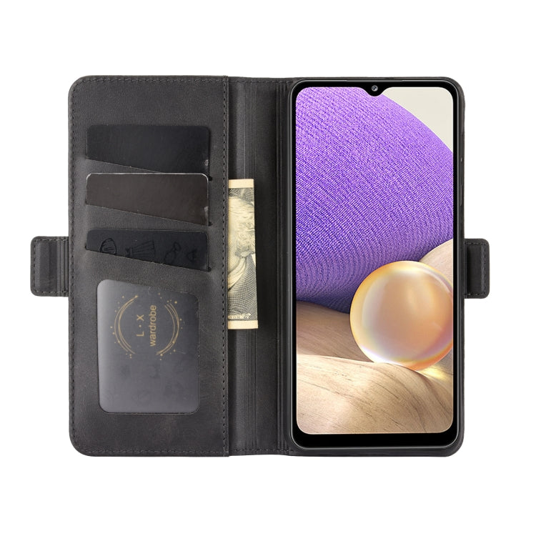 For Samsung Galaxy A32 5G Dual-side Magnetic Buckle Horizontal Flip Leather Case with Holder & Card Slots & Wallet