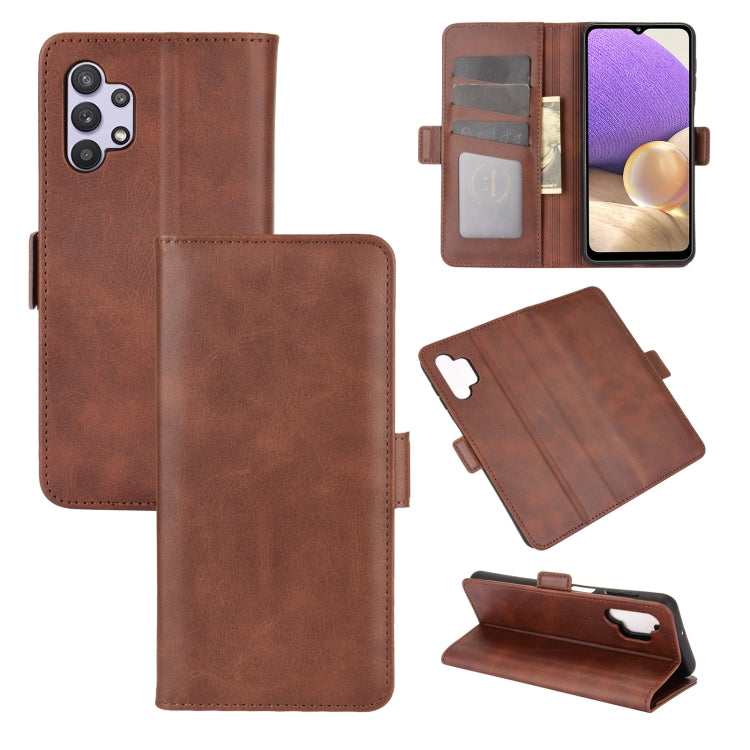 For Samsung Galaxy A32 5G Dual-side Magnetic Buckle Horizontal Flip Leather Case with Holder & Card Slots & Wallet