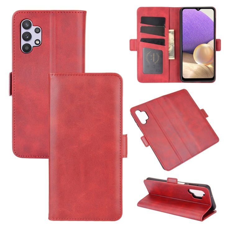 For Samsung Galaxy A32 5G Dual-side Magnetic Buckle Horizontal Flip Leather Case with Holder & Card Slots & Wallet