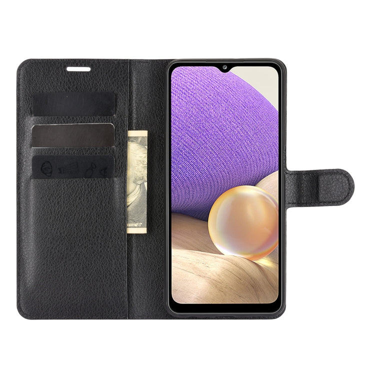 For Samsung Galaxy A32 5G Litchi Texture Horizontal Flip Protective Case with Holder & Card Slots & Wallet