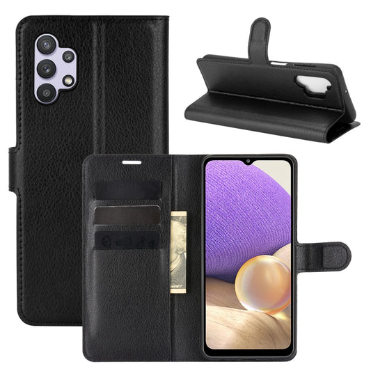 For Samsung Galaxy A32 5G Litchi Texture Horizontal Flip Protective Case with Holder & Card Slots & Wallet