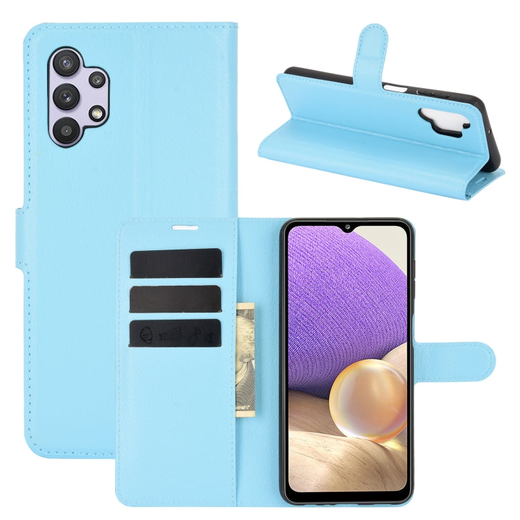 For Samsung Galaxy A32 5G Litchi Texture Horizontal Flip Protective Case with Holder & Card Slots & Wallet