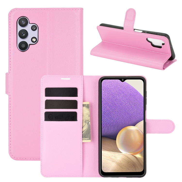 For Samsung Galaxy A32 5G Litchi Texture Horizontal Flip Protective Case with Holder & Card Slots & Wallet