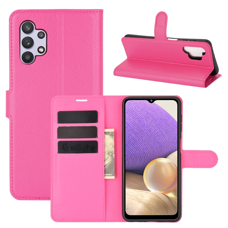 For Samsung Galaxy A32 5G Litchi Texture Horizontal Flip Protective Case with Holder & Card Slots & Wallet
