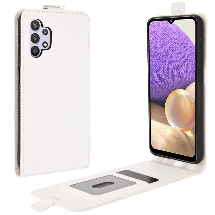 For Samsung Galaxy A32 5G R64 Texture Single Vertical Flip Leather Protective Case with Card Slots & Photo Frame