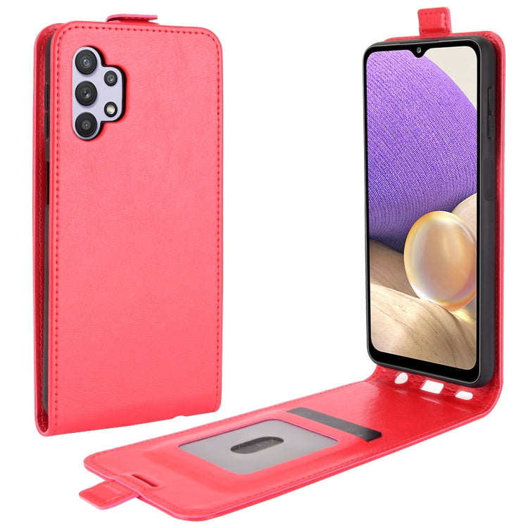 For Samsung Galaxy A32 5G R64 Texture Single Vertical Flip Leather Protective Case with Card Slots & Photo Frame