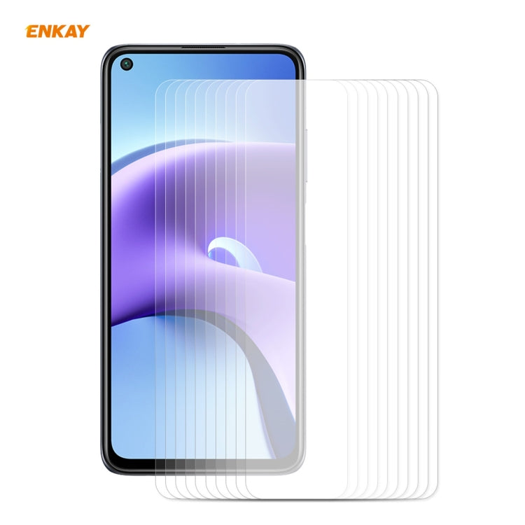 10 PCS ENKAY Hat-Prince 0.26mm 9H 2.5D Curved Edge Tempered Glass Film