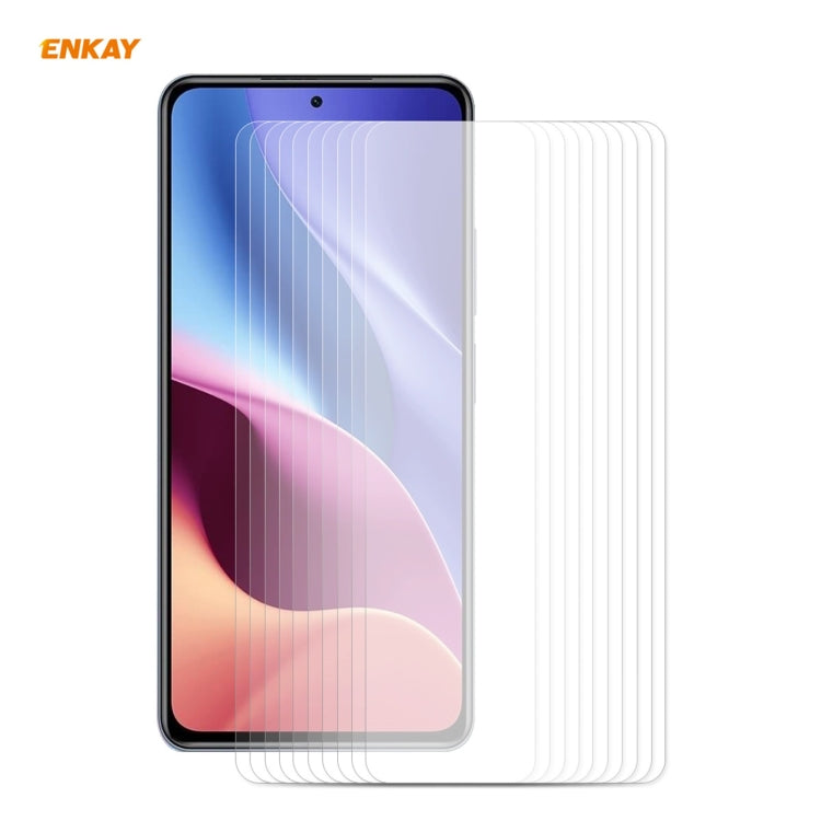 10 PCS ENKAY Hat-Prince 0.26mm 9H 2.5D Curved Edge Tempered Glass Film