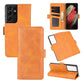For Samsung Galaxy S21 Ultra 5G Dual-side Magnetic Buckle Horizontal Flip Leather Case with Holder & Card Slots & Wallet