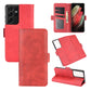 For Samsung Galaxy S21 Ultra 5G Dual-side Magnetic Buckle Horizontal Flip Leather Case with Holder & Card Slots & Wallet