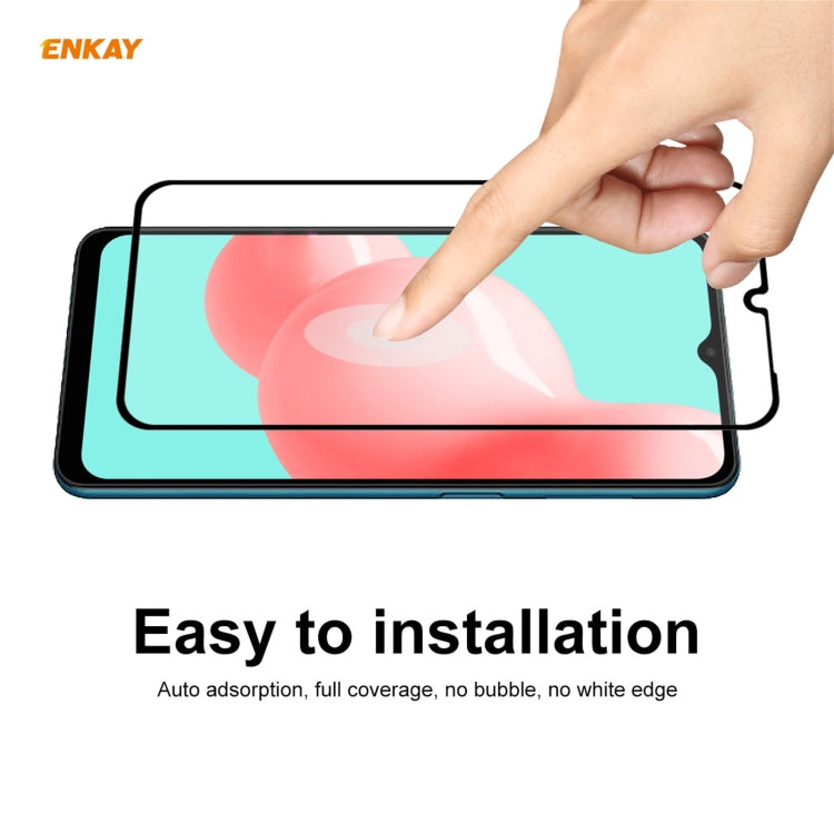 5 PCS ENKAY Hat-Prince Full Glue 0.26mm 9H 2.5D Tempered Glass Full Coverage Film