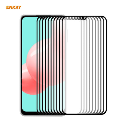 10 PCS ENKAY Hat-Prince Full Glue 0.26mm 9H 2.5D Tempered Glass Full Coverage Film
