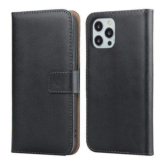 Plain Texture Cowhide Leather Horizontal Flip Case with Magnetic Clasp & Holder & Card Slots & Wallet