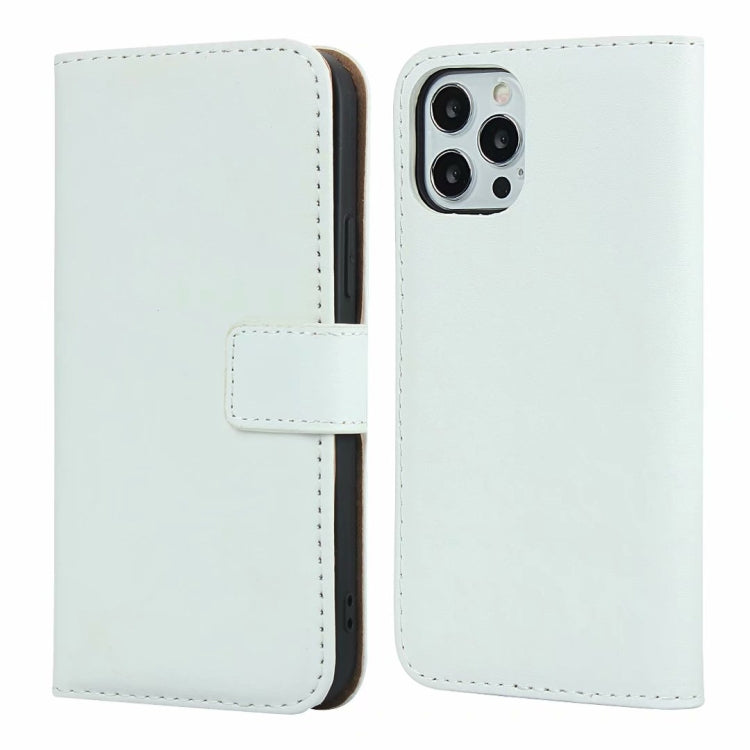 Plain Texture Cowhide Leather Horizontal Flip Case with Magnetic Clasp & Holder & Card Slots & Wallet