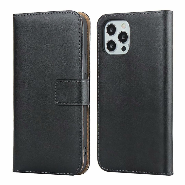 Plain Texture Cowhide Leather Horizontal Flip Case with Magnetic Clasp & Holder & Card Slots & Wallet
